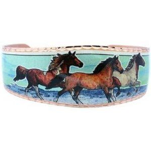 Horse Cuff Bracelet Copper